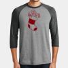 Mens Perfect Tri ® 3/4 Sleeve Raglan Thumbnail