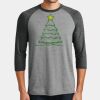 Mens Perfect Tri ® 3/4 Sleeve Raglan Thumbnail