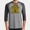 Mens Perfect Tri ® 3/4 Sleeve Raglan Thumbnail