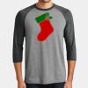 Mens Perfect Tri ® 3/4 Sleeve Raglan Thumbnail