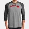 Mens Perfect Tri ® 3/4 Sleeve Raglan Thumbnail