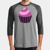 Mens Perfect Tri ® 3/4 Sleeve Raglan Thumbnail