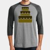 Mens Perfect Tri ® 3/4 Sleeve Raglan Thumbnail