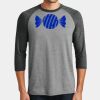 Mens Perfect Tri ® 3/4 Sleeve Raglan Thumbnail