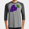 Mens Perfect Tri ® 3/4 Sleeve Raglan Thumbnail