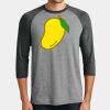 Mens Perfect Tri ® 3/4 Sleeve Raglan Thumbnail