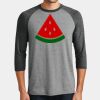 Mens Perfect Tri ® 3/4 Sleeve Raglan Thumbnail