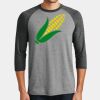 Mens Perfect Tri ® 3/4 Sleeve Raglan Thumbnail