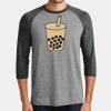 Mens Perfect Tri ® 3/4 Sleeve Raglan Thumbnail