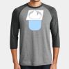 Mens Perfect Tri ® 3/4 Sleeve Raglan Thumbnail