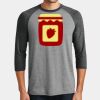 Mens Perfect Tri ® 3/4 Sleeve Raglan Thumbnail