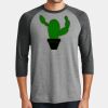 Mens Perfect Tri ® 3/4 Sleeve Raglan Thumbnail