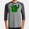 Mens Perfect Tri ® 3/4 Sleeve Raglan Thumbnail