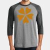 Mens Perfect Tri ® 3/4 Sleeve Raglan Thumbnail