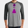 Mens Perfect Tri ® 3/4 Sleeve Raglan Thumbnail