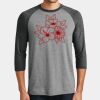 Mens Perfect Tri ® 3/4 Sleeve Raglan Thumbnail