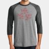 Mens Perfect Tri ® 3/4 Sleeve Raglan Thumbnail