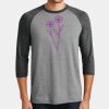 Mens Perfect Tri ® 3/4 Sleeve Raglan Thumbnail