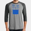 Mens Perfect Tri ® 3/4 Sleeve Raglan Thumbnail