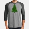 Mens Perfect Tri ® 3/4 Sleeve Raglan Thumbnail