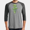 Mens Perfect Tri ® 3/4 Sleeve Raglan Thumbnail