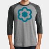 Mens Perfect Tri ® 3/4 Sleeve Raglan Thumbnail