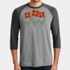 Mens Perfect Tri ® 3/4 Sleeve Raglan Thumbnail