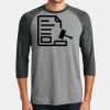 Mens Perfect Tri ® 3/4 Sleeve Raglan Thumbnail