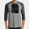Mens Perfect Tri ® 3/4 Sleeve Raglan Thumbnail
