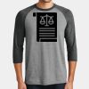 Mens Perfect Tri ® 3/4 Sleeve Raglan Thumbnail