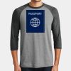 Mens Perfect Tri ® 3/4 Sleeve Raglan Thumbnail