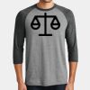 Mens Perfect Tri ® 3/4 Sleeve Raglan Thumbnail