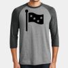 Mens Perfect Tri ® 3/4 Sleeve Raglan Thumbnail