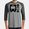 Mens Perfect Tri ® 3/4 Sleeve Raglan Thumbnail