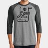 Mens Perfect Tri ® 3/4 Sleeve Raglan Thumbnail
