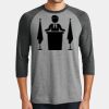 Mens Perfect Tri ® 3/4 Sleeve Raglan Thumbnail