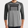 Mens Perfect Tri ® 3/4 Sleeve Raglan Thumbnail