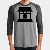 Mens Perfect Tri ® 3/4 Sleeve Raglan Thumbnail