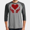 Mens Perfect Tri ® 3/4 Sleeve Raglan Thumbnail