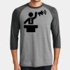 Mens Perfect Tri ® 3/4 Sleeve Raglan Thumbnail