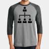 Mens Perfect Tri ® 3/4 Sleeve Raglan Thumbnail