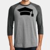 Mens Perfect Tri ® 3/4 Sleeve Raglan Thumbnail