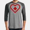 Mens Perfect Tri ® 3/4 Sleeve Raglan Thumbnail