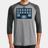 Mens Perfect Tri ® 3/4 Sleeve Raglan Thumbnail