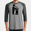 Mens Perfect Tri ® 3/4 Sleeve Raglan Thumbnail