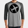 Mens Perfect Tri ® 3/4 Sleeve Raglan Thumbnail