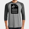 Mens Perfect Tri ® 3/4 Sleeve Raglan Thumbnail