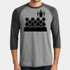 Mens Perfect Tri ® 3/4 Sleeve Raglan Thumbnail