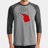 Mens Perfect Tri ® 3/4 Sleeve Raglan Thumbnail
