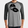 Mens Perfect Tri ® 3/4 Sleeve Raglan Thumbnail